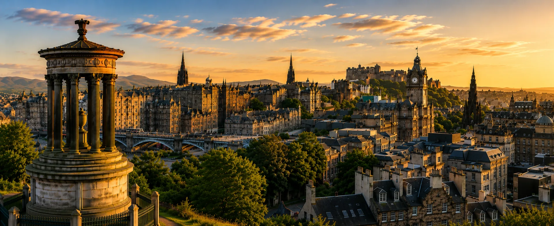 Edinburgh skyline — cleaning services across Edinburgh, West Lothian and Falkirk Area